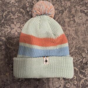 Smartwool Kids Hat In Mint/Orange/Blue